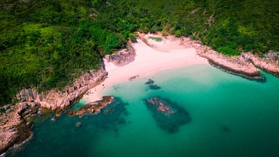 海滩海岸航拍